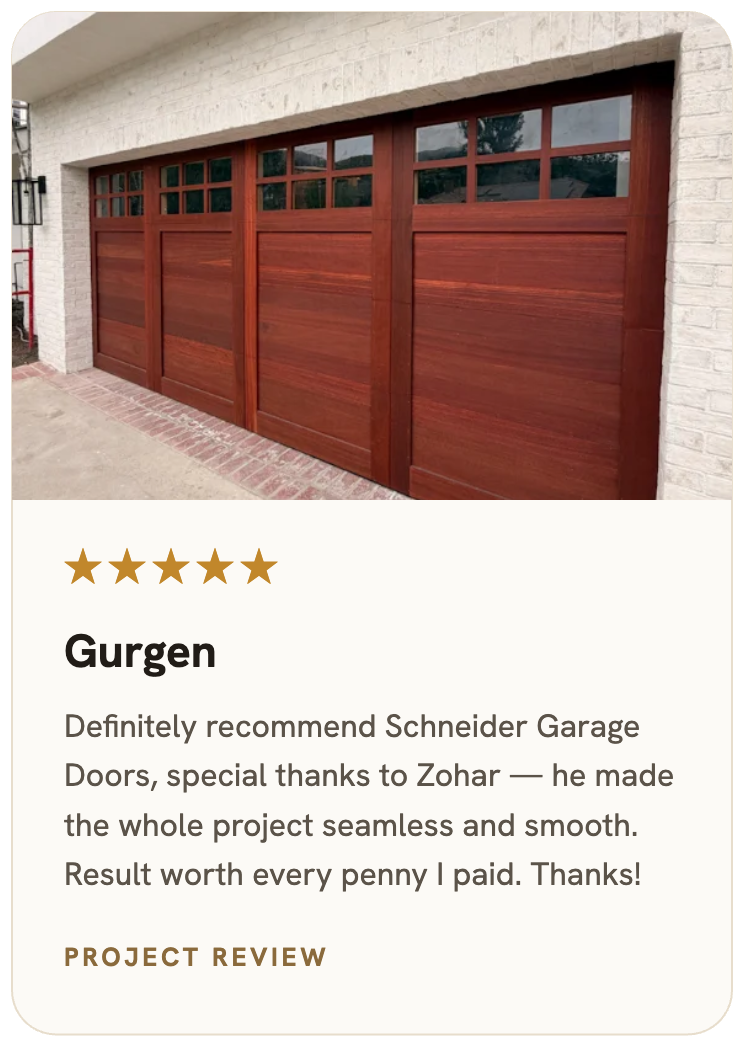 Gurgen review for Schneider Garage Door